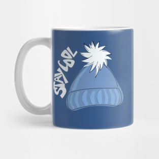 Whimsical cartoon toque with Stay Cool illustrated text Mug